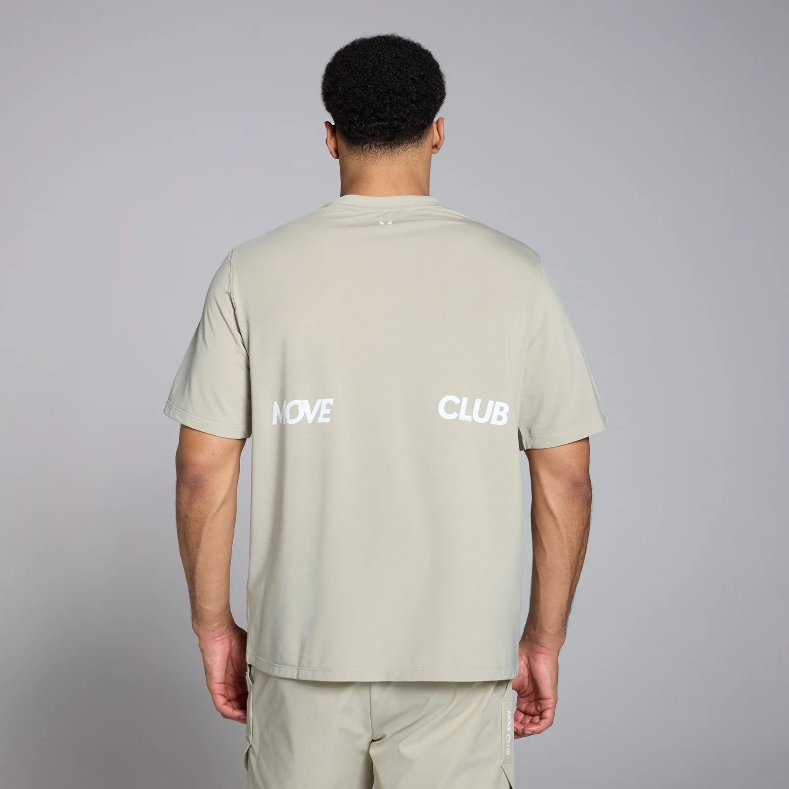 Tricou supradimensionat MP Tempo Graphic pentru bărbați - Gri deschis - XS Imagine 1