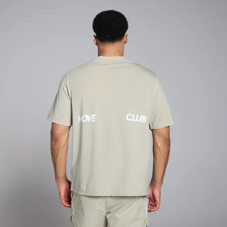 Tricou supradimensionat MP Tempo Graphic pentru bărbați - Gri deschis