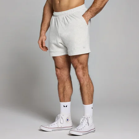 Pantaloni scurți de trening MP Origin Washed Graphic pentru bărbați - Grey Marl