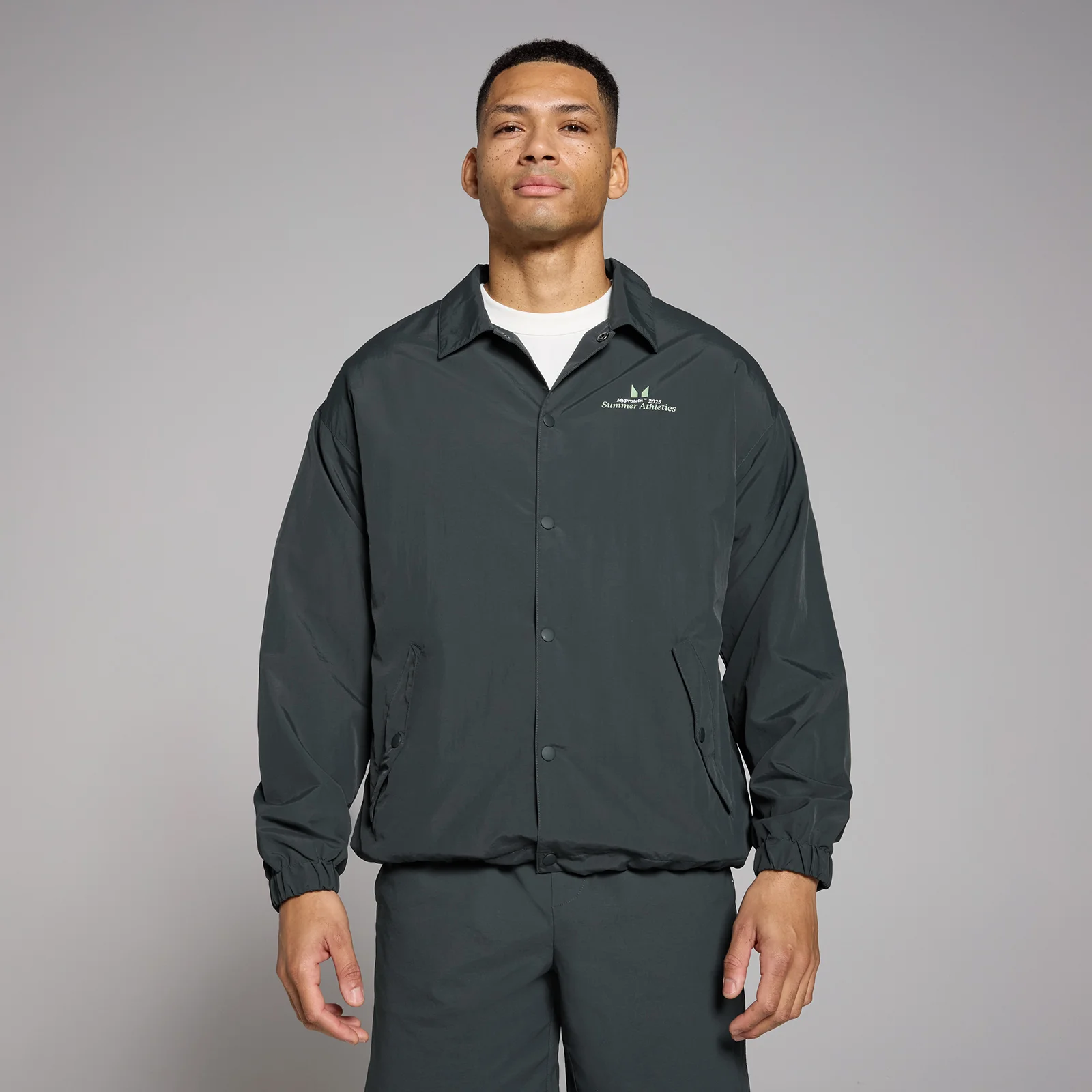 Jachetă țesută MP Lifestyle pentru bărbați - Negru prespălat - XS Imagine 1