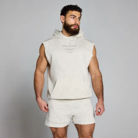 Hanorac fără mâneci MP Origin Washed Graphic - Grey Marl
