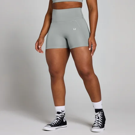 Pantaloni scurți MP Origin Graphic Training pentru femei - Fossil Grey