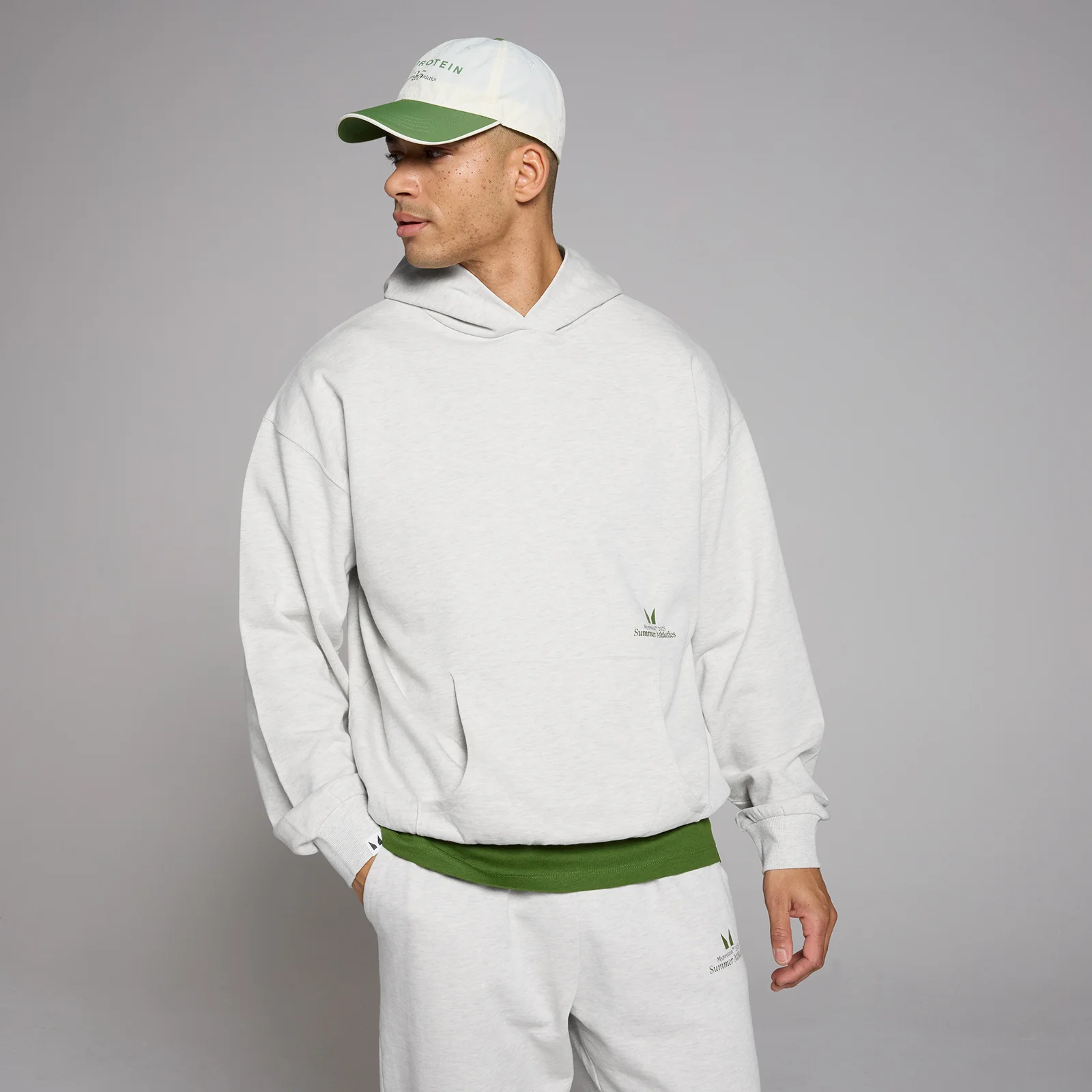 Hanorac cu croială supradimensionată MP Lifestyle - Grey Marl - XXS-XS Imagine 1