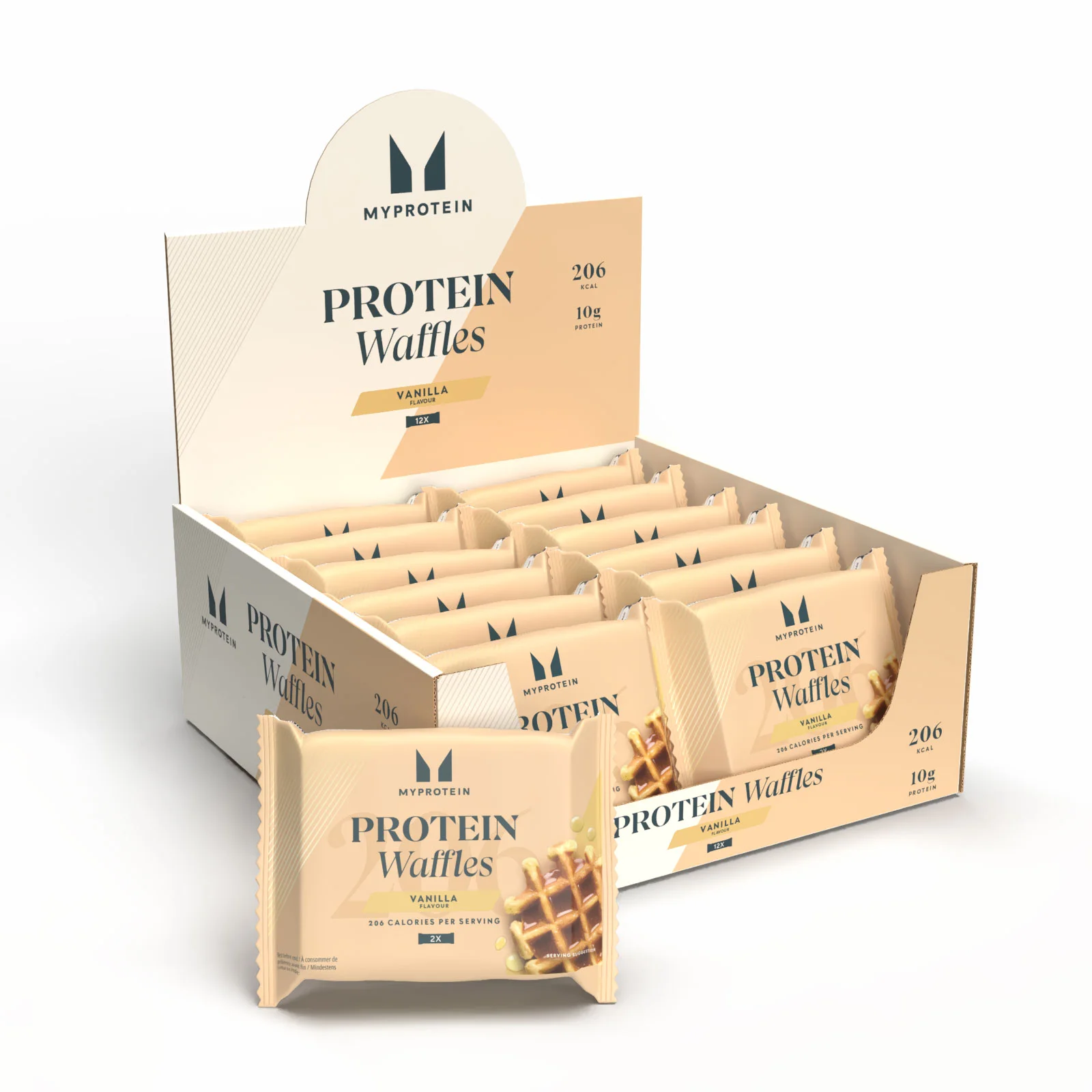 Vafe proteice - 12 x 50g - Vanilie Imagine 1