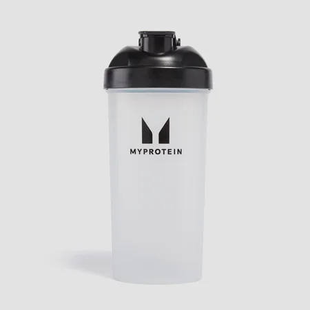 Shaker din plastic Myprotein - Transparent/Negru