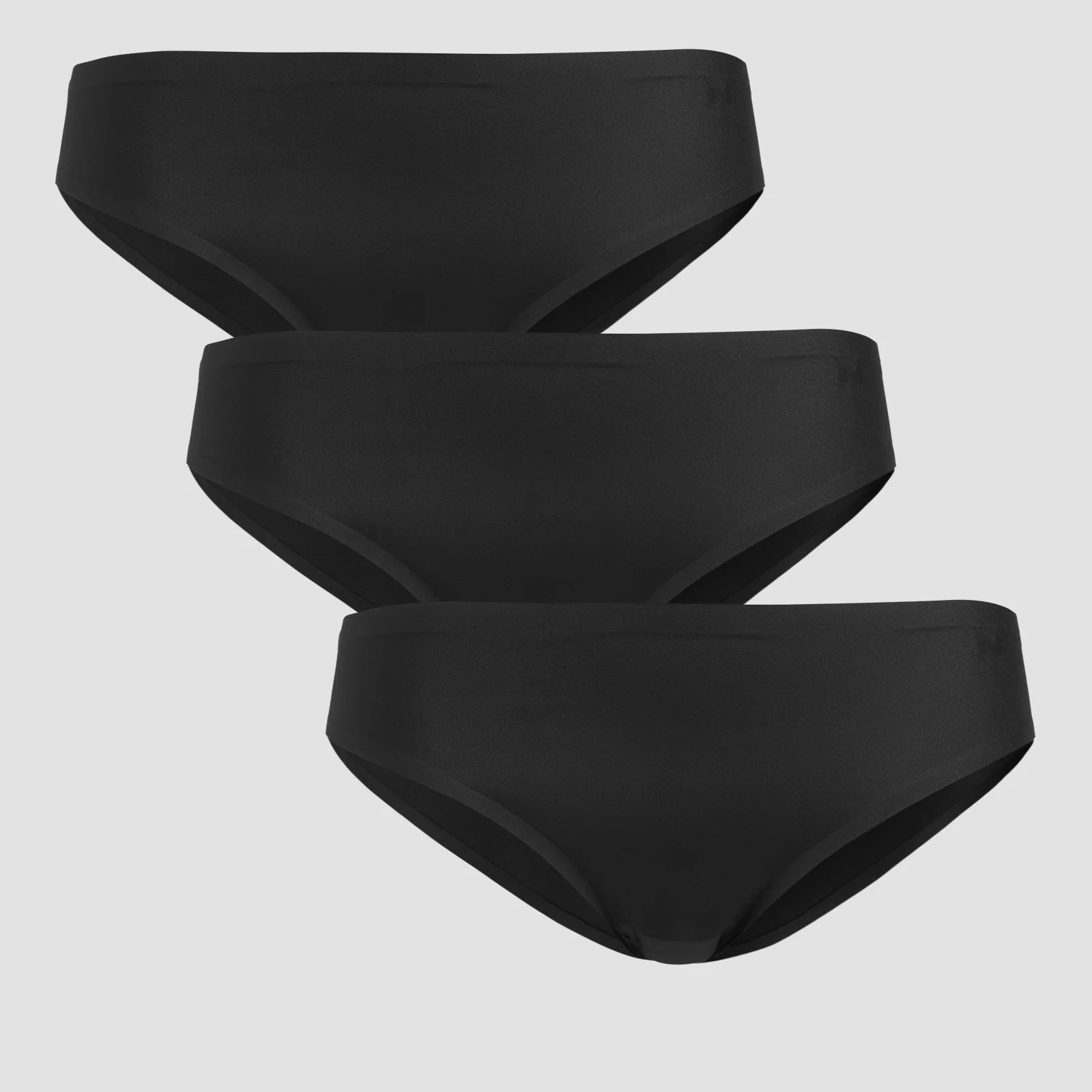 MP Women's Mid Rise No VPL Bikini Brief (3 Pack) - Black - XS Imagine 1