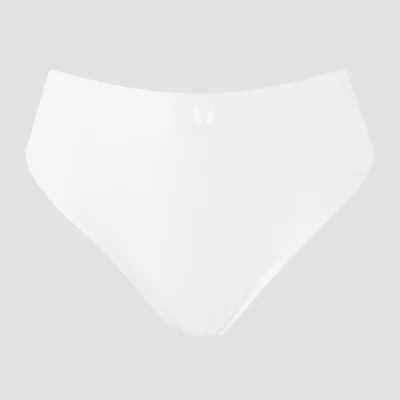 Slip tanga cu talie medie MP pentru femei (set de 3 perechi) - Alb - M Imagine 6