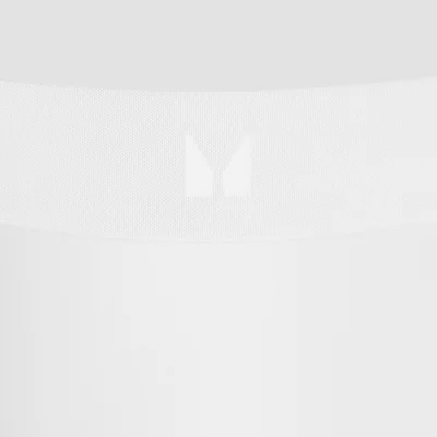Slip tanga cu talie medie MP pentru femei (set de 3 perechi) - Alb - M Imagine 8