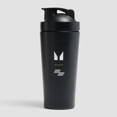 Shaker Myprotein Hyrox din metal reciclat - Negru