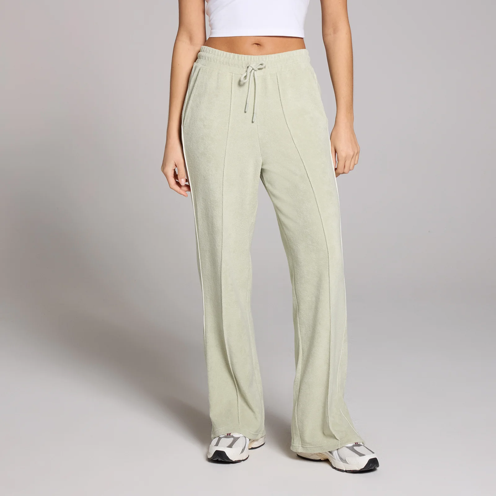 Pantaloni tip jogger pufoși MP Lifestyle pentru femei - Mineral Green - L Imagine 1