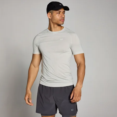 Tricou cu croială mulată MP Velocity Seamless pentru bărbați - Chrome