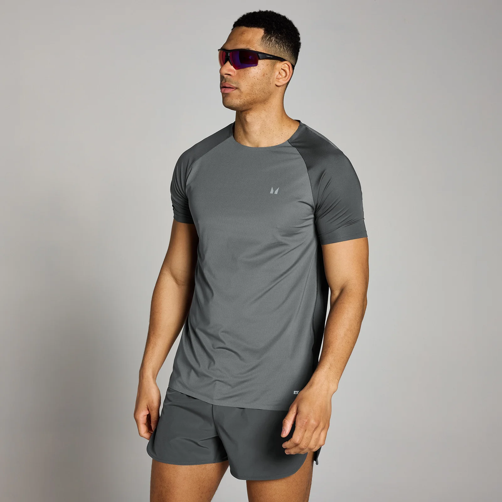 Tricou cu plasă MP Velocity pentru bărbați - Gri închis - XS Imagine 1
