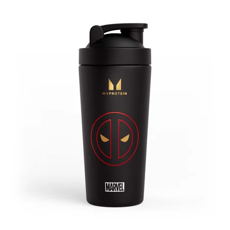 Shaker Myprotein Deadpool din metal reciclat - Negru