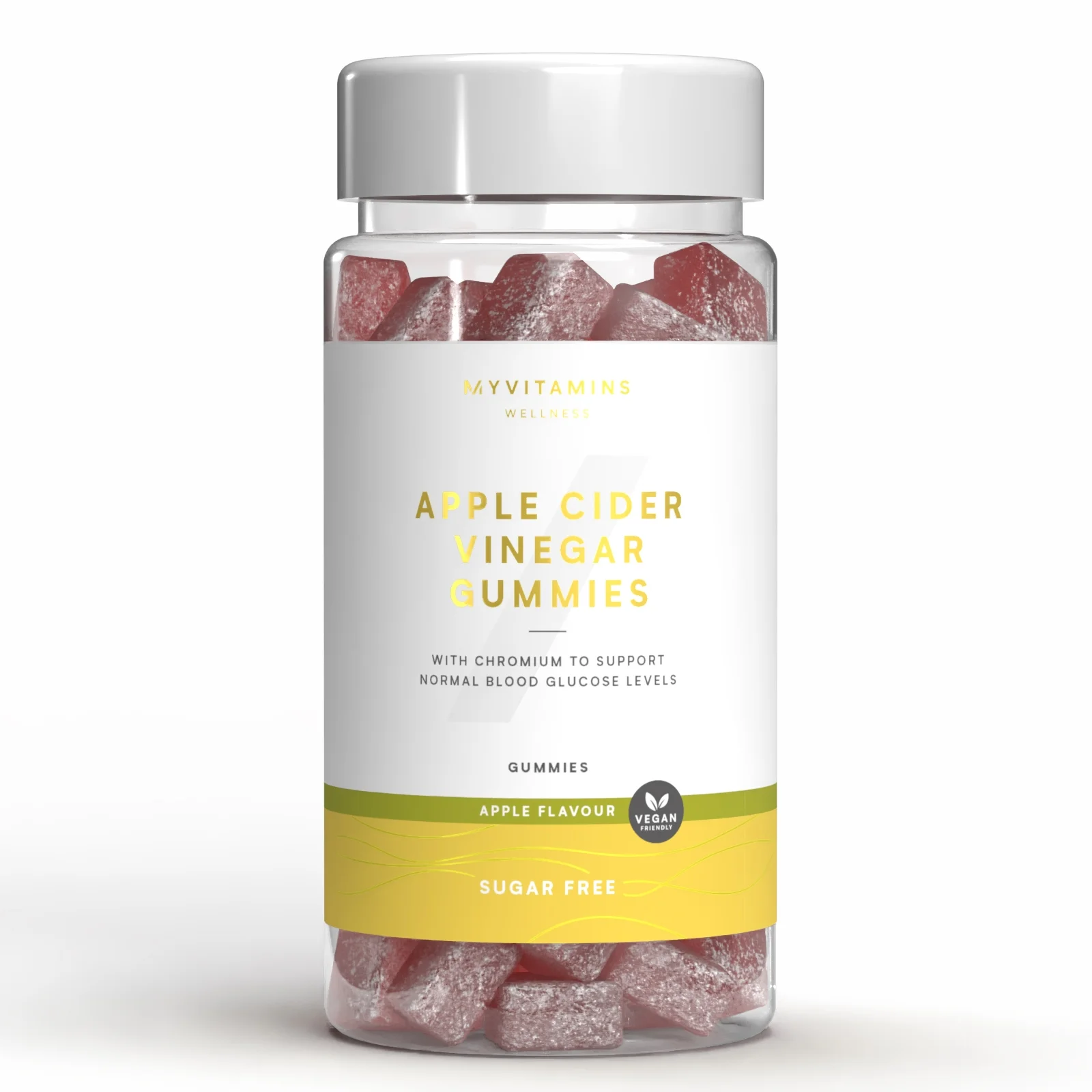 Jeleuri cu oțet de mere fără zahăr - 60gummies - Sugar Free Apple Imagine 1