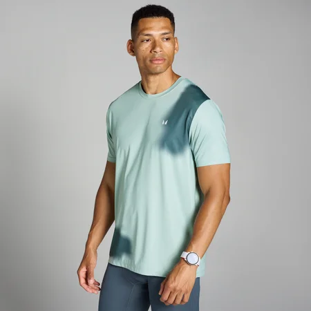 Tricou cu plasă și imprimeu MP Velocity pentru bărbați - Grey Mist