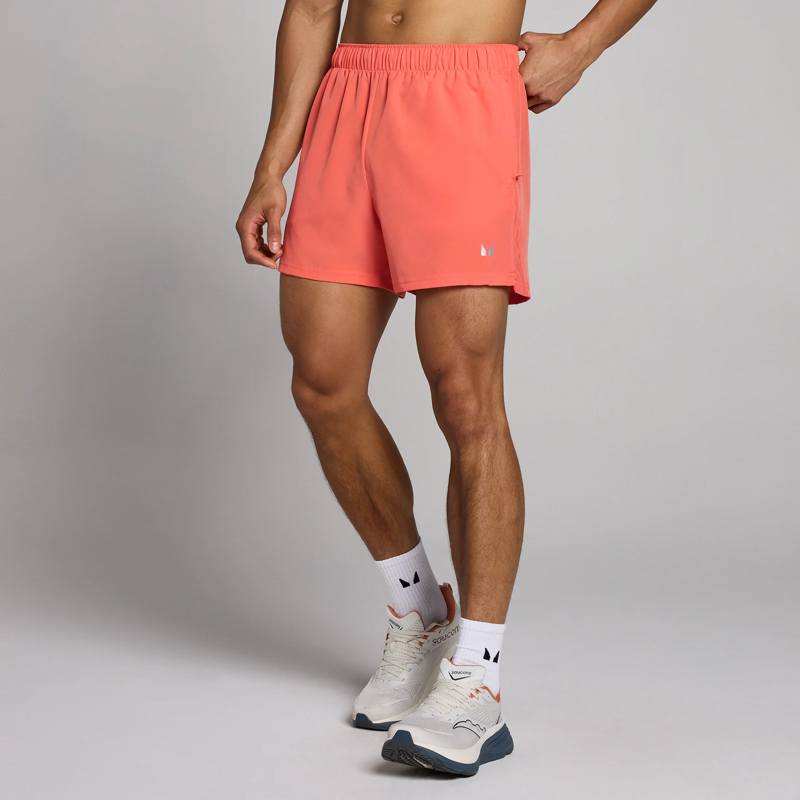 Pantaloni scurți cu cusătură de 12,7 cm MP Tempo pentru bărbați - Roșu corai - XL Imagine 1
