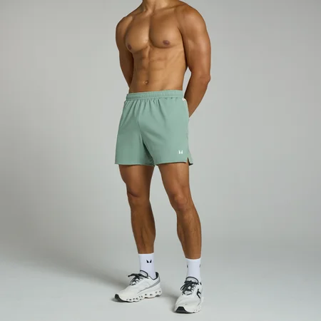 Pantaloni scurți cu panouri și cusătură de 13 cm MP Tempo pentru bărbați - Verde pal