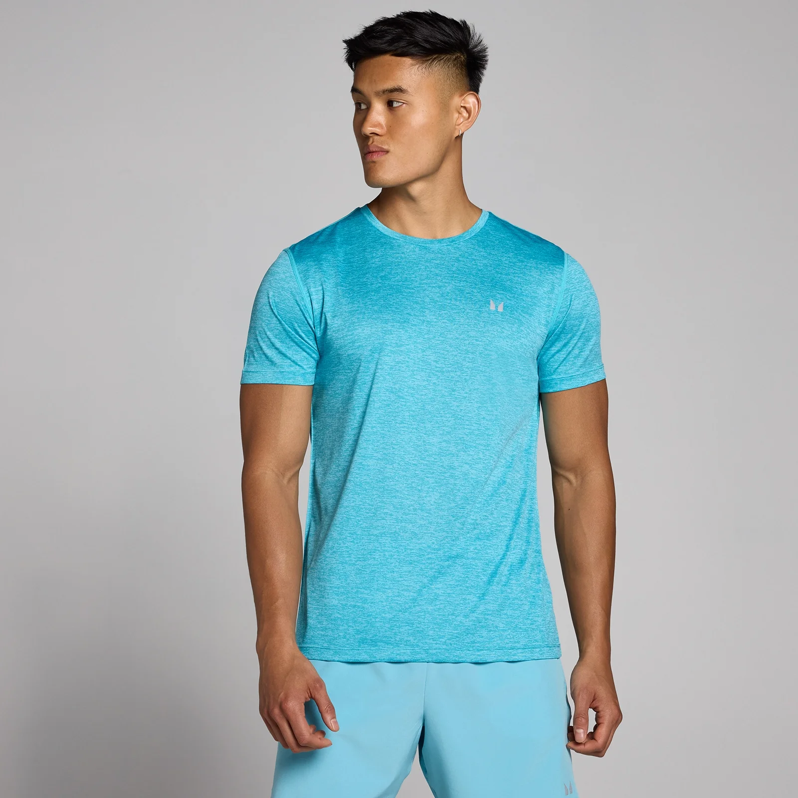 Tricou MP Tempo Marl pentru bărbați - Cyan - M Imagine 1