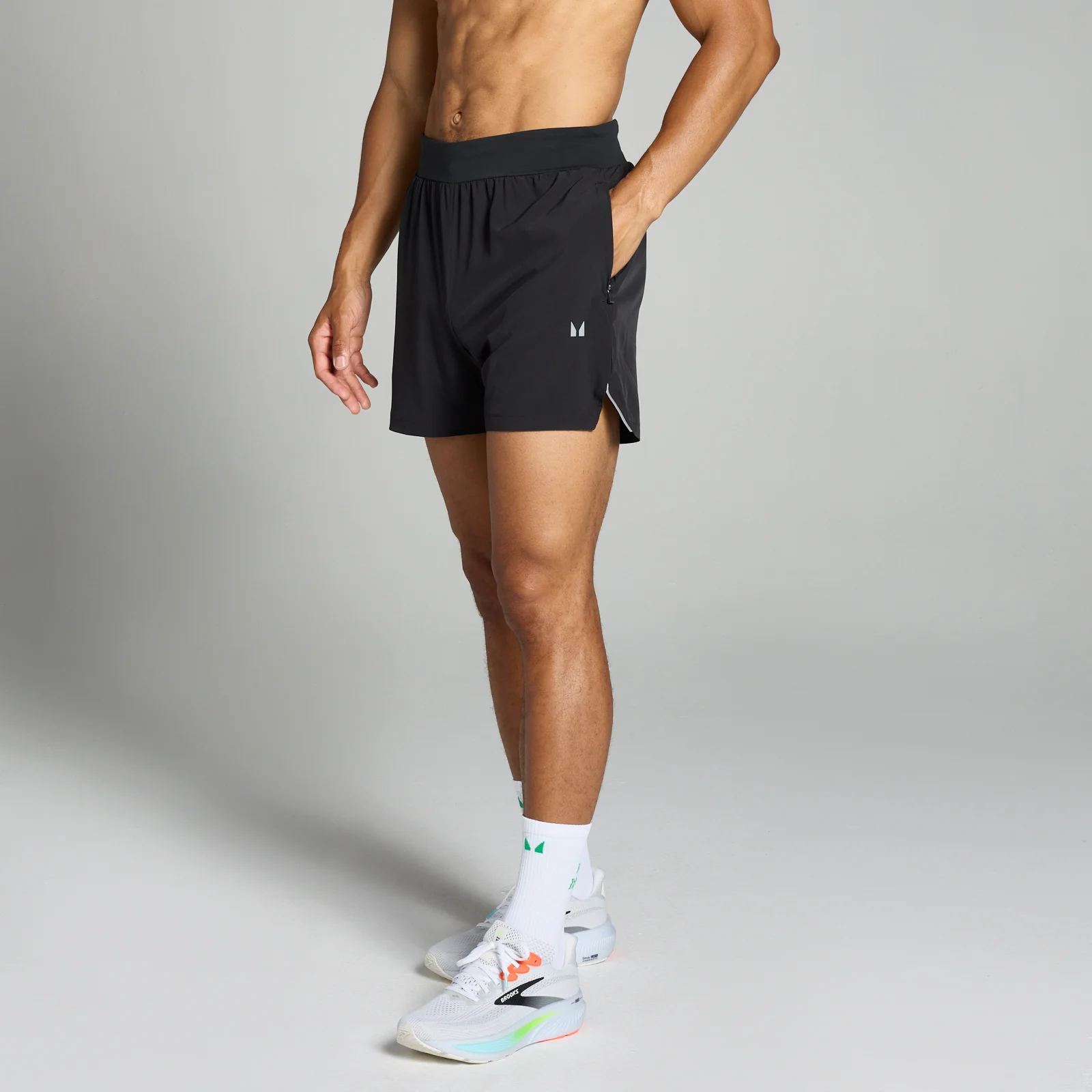 Pantaloni scurți cu cusătură de 13 cm MP Velocity pentru bărbați - Negru - XS Imagine 1