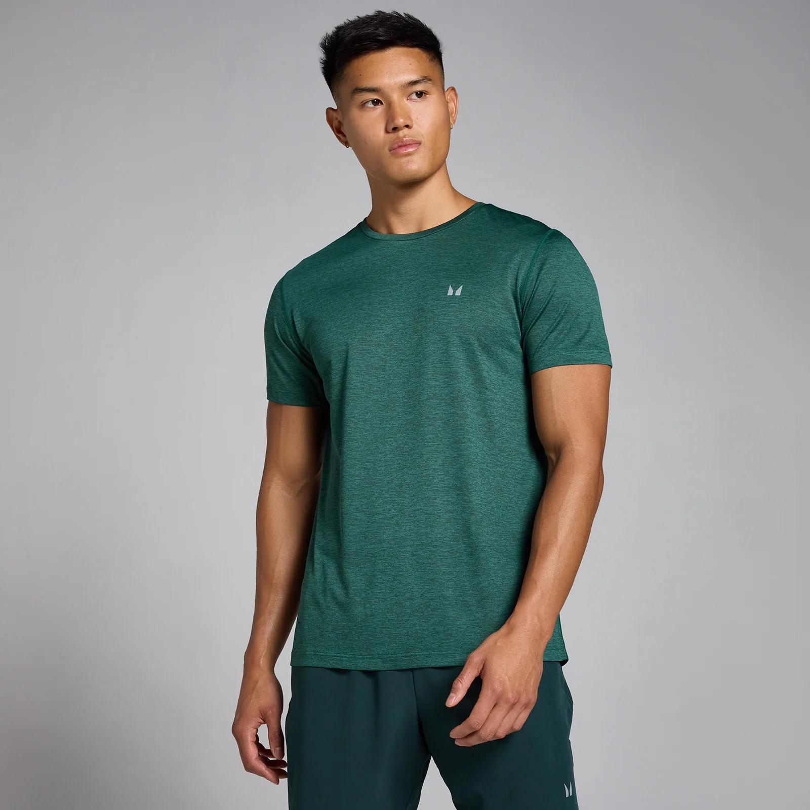Tricou MP Tempo Marl pentru bărbați - Verde intens - S Imagine 1
