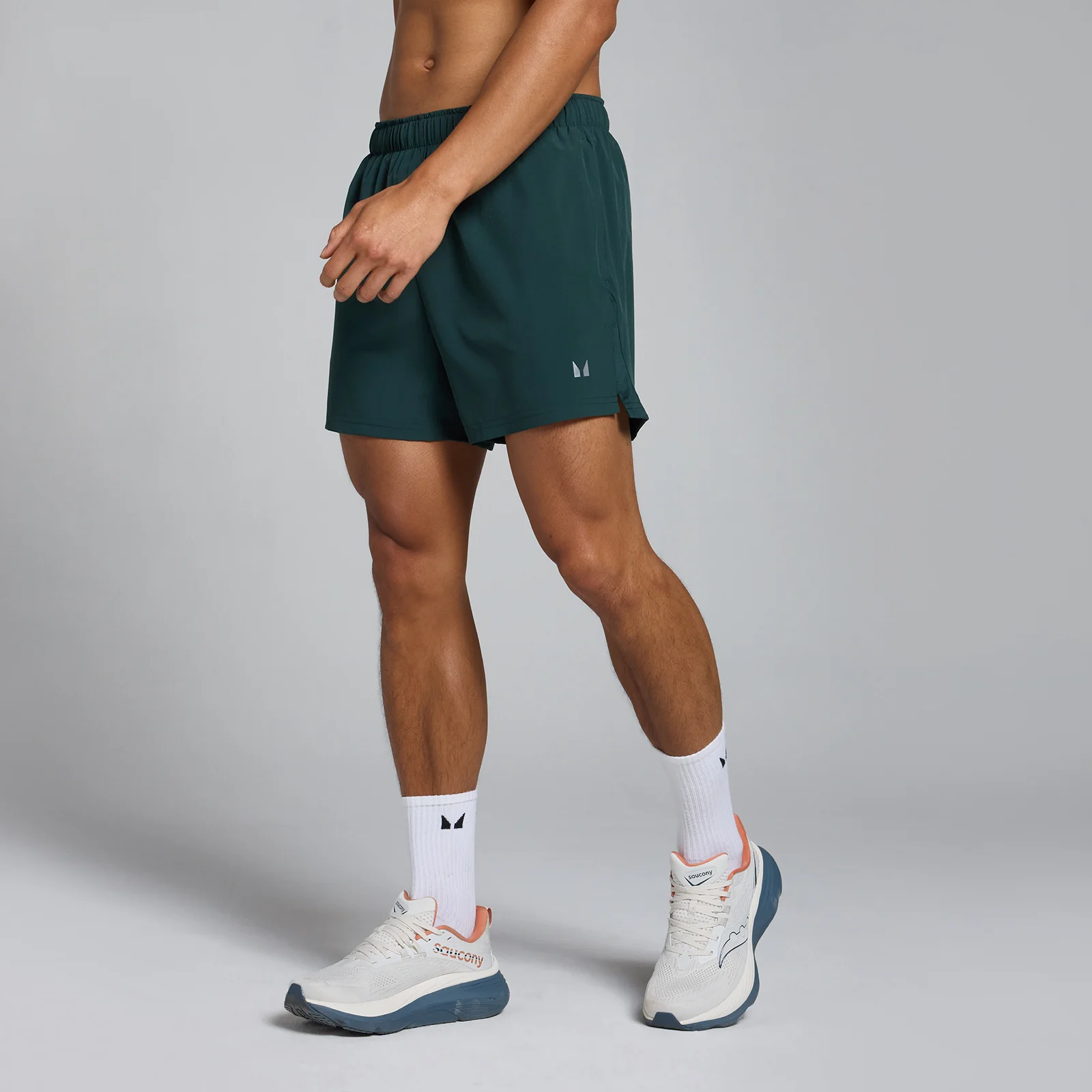 Pantaloni scurți cu cusătură de 13 cm MP Tempo pentru bărbați - Verde intens - XS Imagine 1