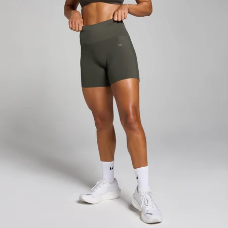 Pantaloni scurți cu talie înaltă MP Tempo pentru femei - Night Grey