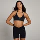 Bustieră sport cu croială după gât și spate deschis MP Tempo pentru femei - Negru