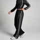 Pantaloni tip jogger de trening cu picior drept din jerseu MP pentru femei - Negru/Alb