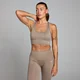 Bustieră sport MP Shape Seamless pentru femei - Light Taupe