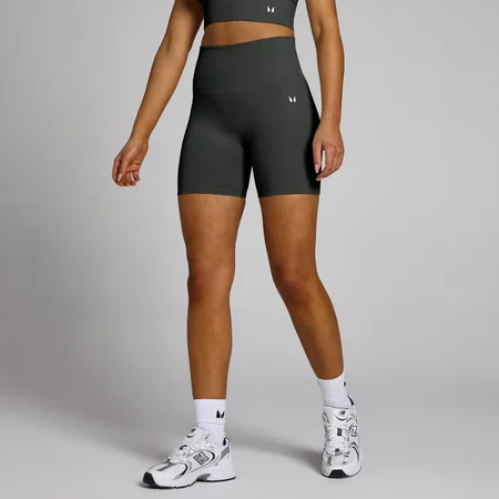 Pantaloni scurți de ciclism MP Shape Seamless pentru femei - Dark Shadow