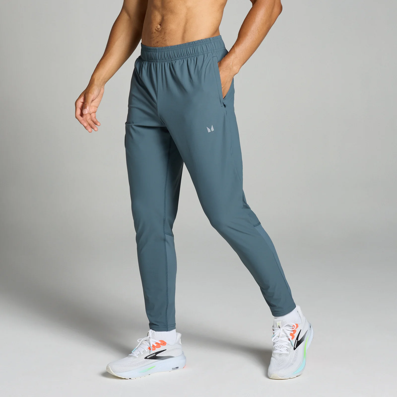 Pantaloni tip jogger țesuți MP Velocity pentru bărbați - Dark Slate - XS Imagine 1