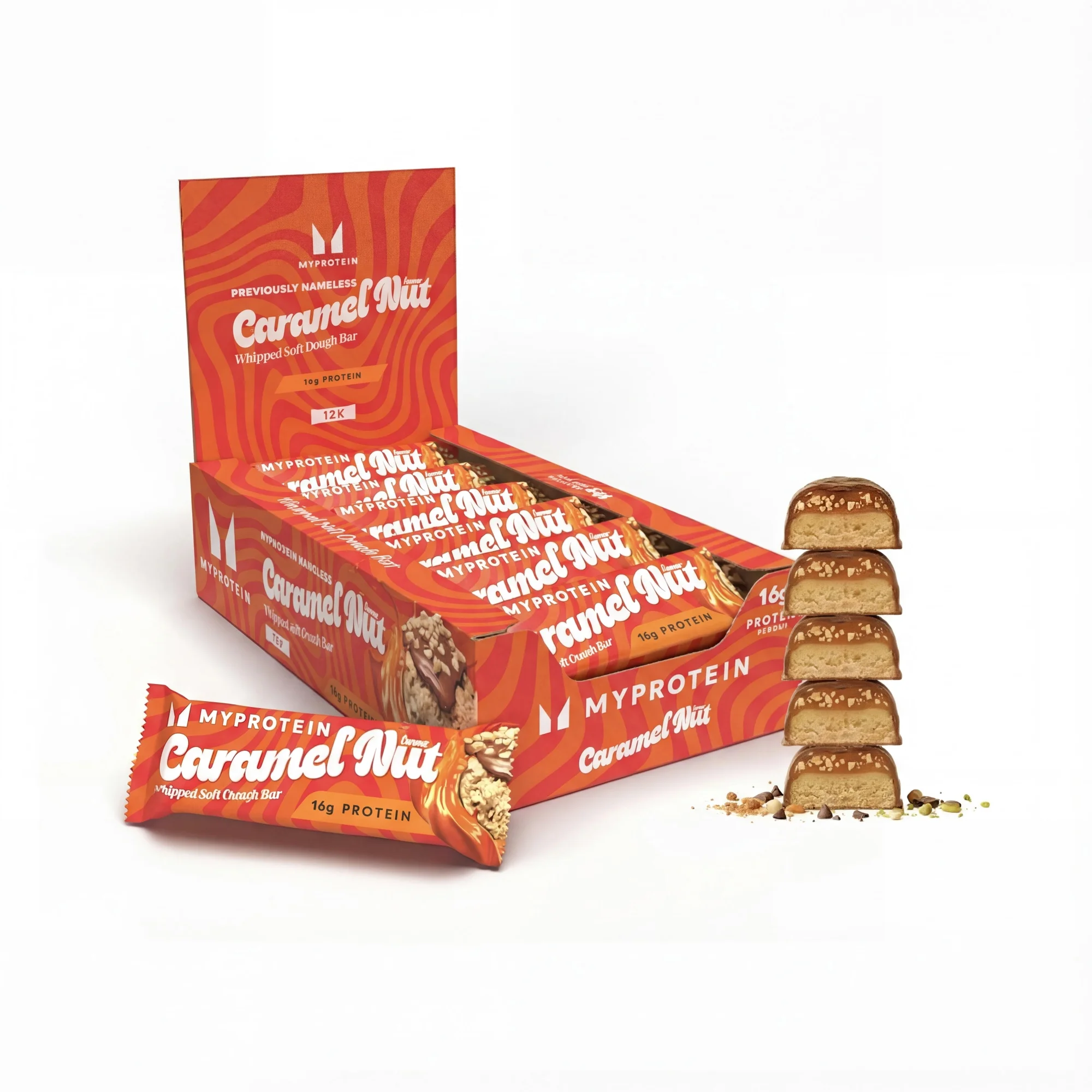 Batonul Myprotein - 12Batoane - Nuci si Caramel Imagine 1