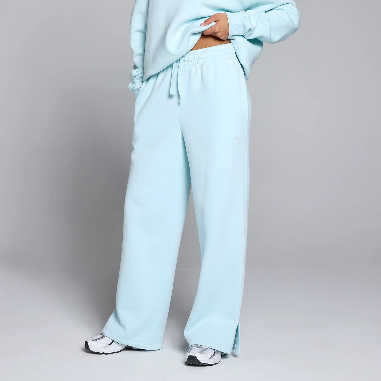 Pantaloni tip jogger croială dreaptă MP Basics pentru femei - Baby Blue - XL Imagine 1