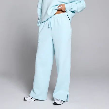 Pantaloni tip jogger croială dreaptă MP Basics pentru femei - Baby Blue
