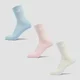 Șosete clasice unisex MP (3 bucăți) - Cotton/Baby Pink/Baby Blue