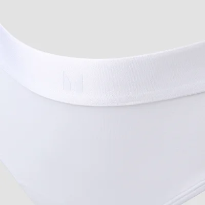 Slip tanga cu talie medie MP pentru femei (set de 5 perechi) - Alb - M Imagine 6