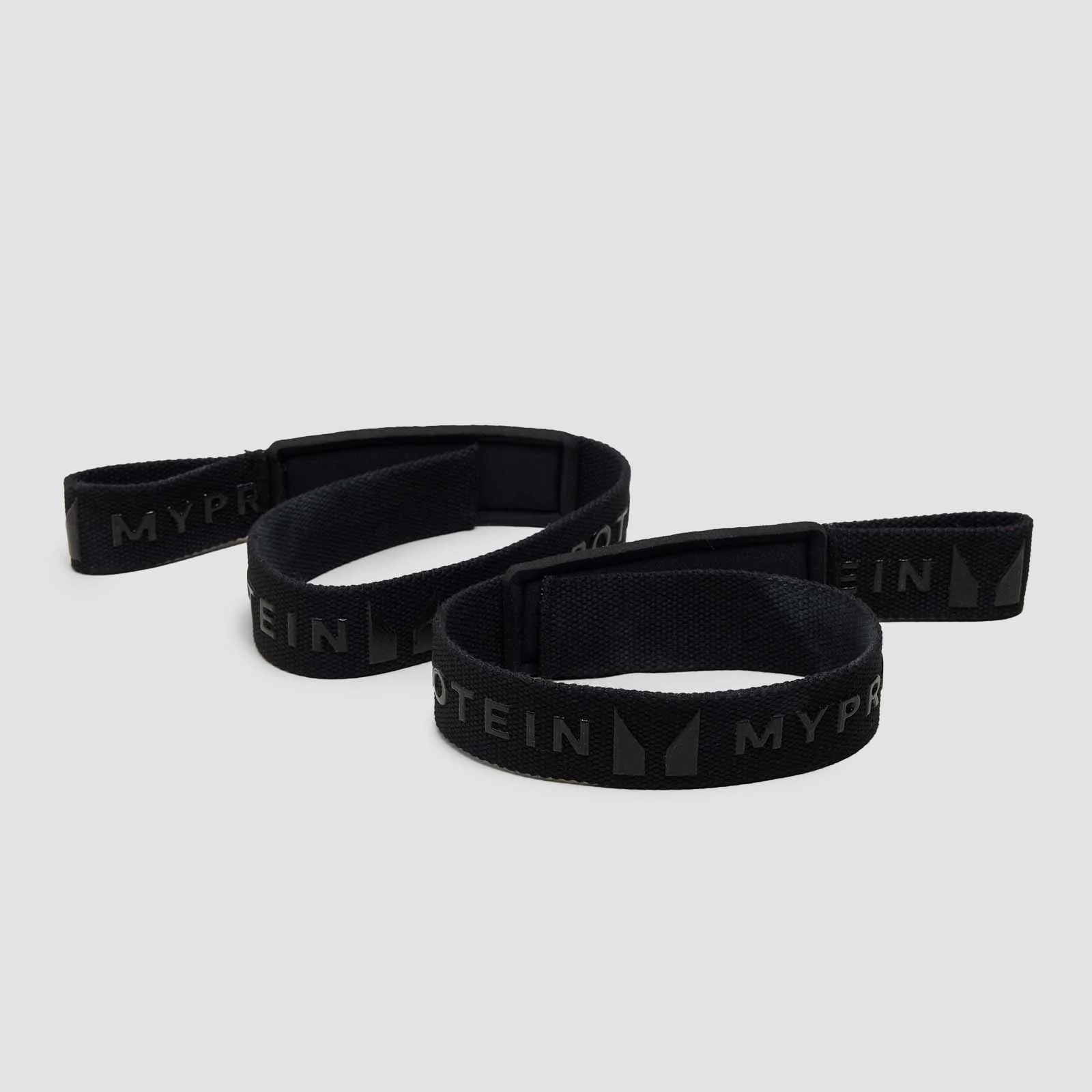 Curele de ridicare Myprotein cu grip de silicon - Negru Imagine 1