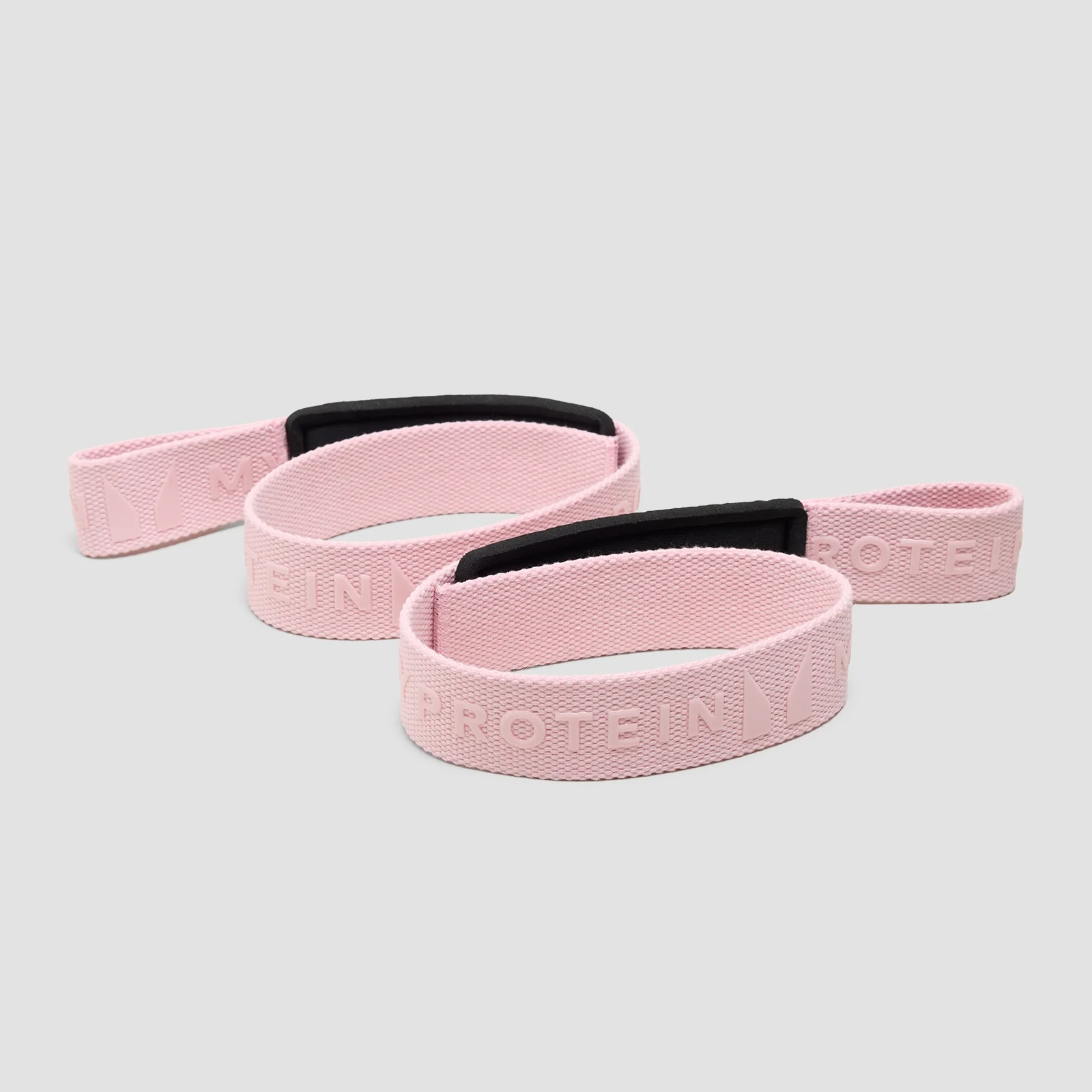Curele de ridicare Myprotein cu grip de silicon - Roz pudrat Imagine 1