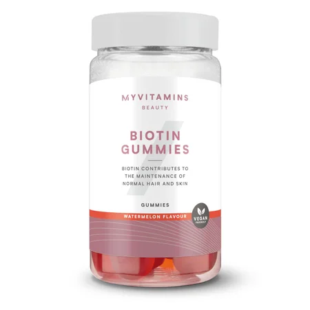 Jeleuri cu biotină - 60gummies - Pepene rosu
