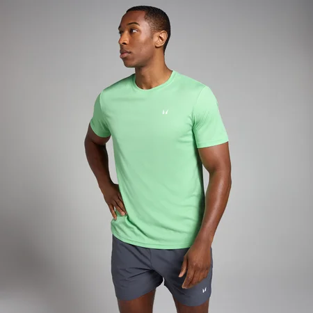 Tricou cu pătrățele MP Active Training pentru bărbați - Verde mentă