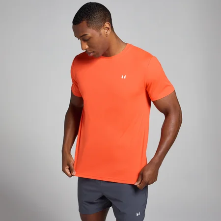 Tricou cu pătrățele MP Active Training pentru bărbați - Portocaliu