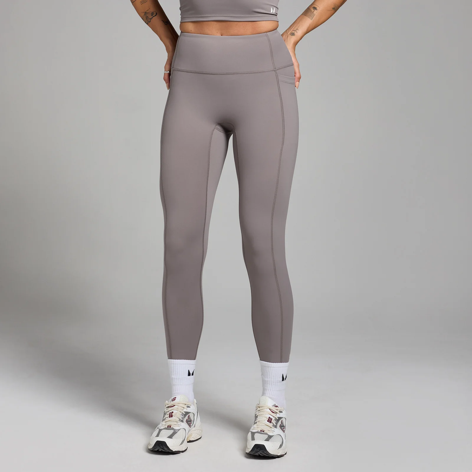 Colanți cu buzunare MP Active pentru femei - Cool Grey - XL Imagine 1