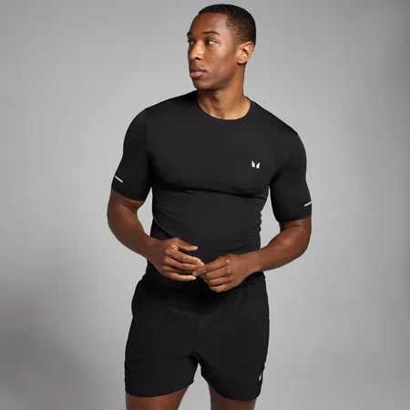 Tricou imprimat MP Active Seamless pentru bărbați - Negru