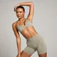 Bustieră micro tip bralette MP Seamless pentru femei - Deep Sage