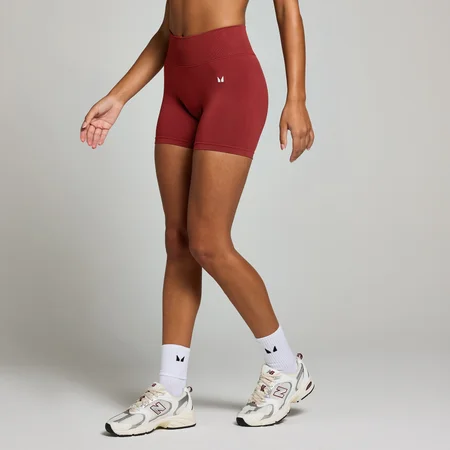 Pantaloni scurți cu încrețitură invizibilă MP Seamless pentru femei - Cherry