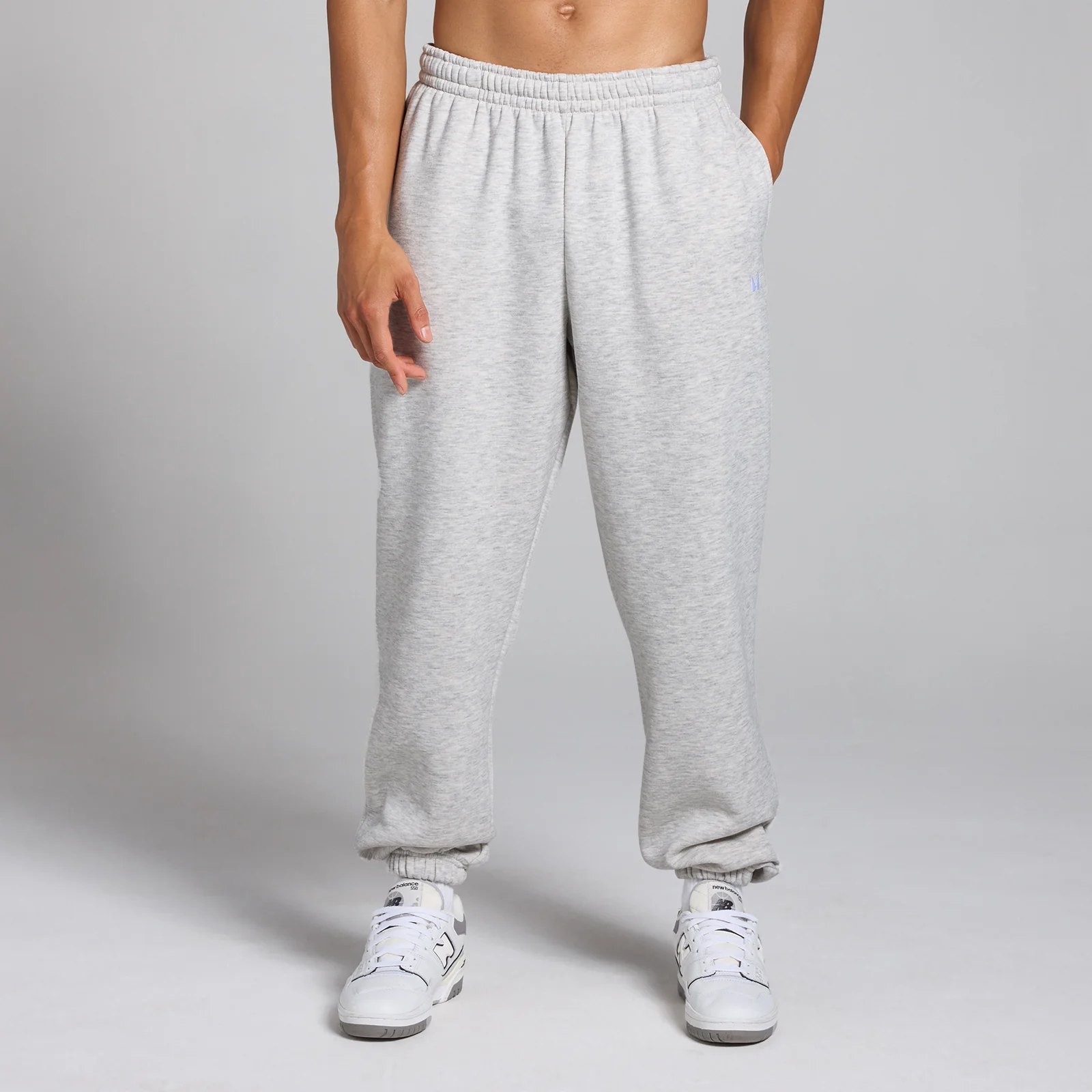 Pantaloni tip jogger supradimensionați MP Rest Day pentru bărbați - Light Grey Marl - S Imagine 1
