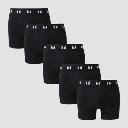Boxeri MP pentru bărbați (set de 5 perechi) - Negru