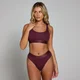 Bustieră tip bralette cu decolteu adânc MP pentru femei - Deep Berry
