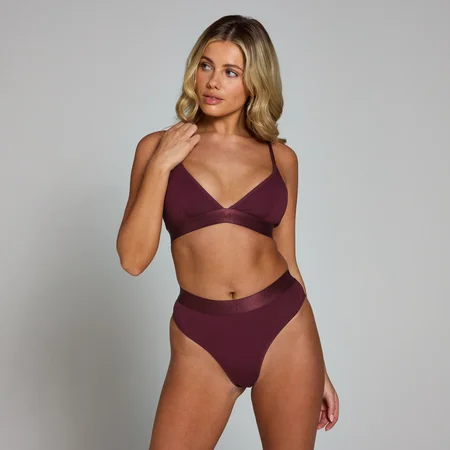 Bustieră tip bralette cu decolteu în V MP pentru femei - Deep Berry