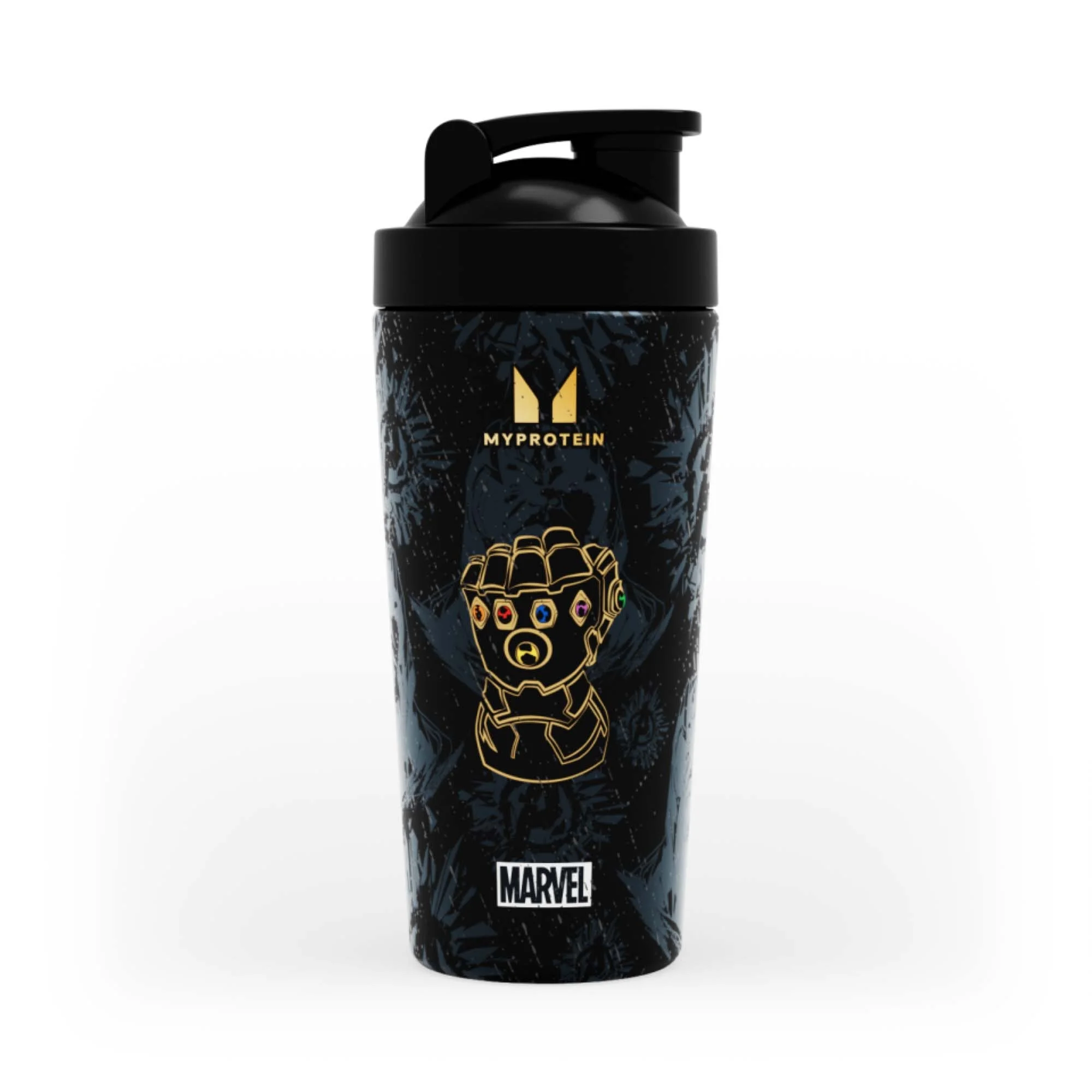 Shaker Myprotein Thanos din metal reciclat - Negru Imagine 1